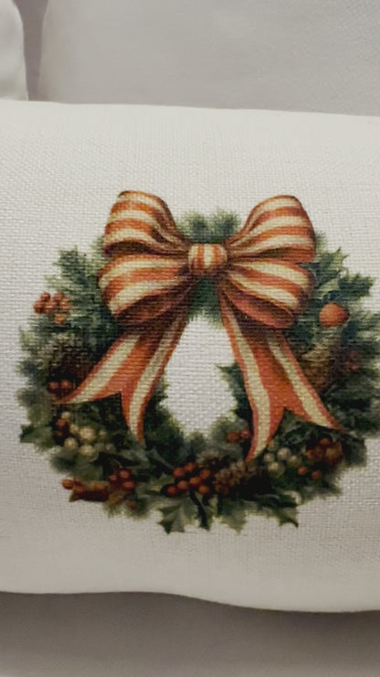 Double sided Fall & Christmas Pillow Cover